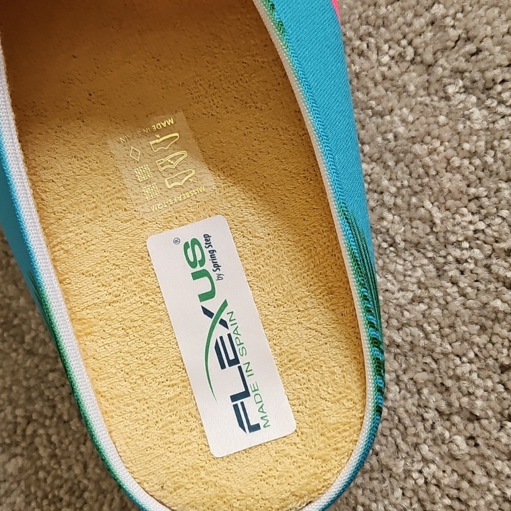 NIB Flexus Clogs By Spring Step 41 Flamingo 🦩 Miss Beaks Turquoise - Picture 4 of 4